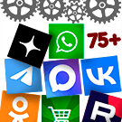 Модуль для 1С-Битрикс - Кнопки на чаты и группы социальных сетей: ВКонтакте, Telegram, WhatsApp, Viber, Одноклассники... [niges.scbtns]